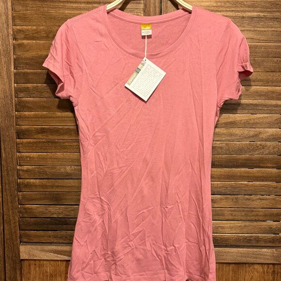 Women's Onno Short Sleeve Bamboo T-Shirt Vintage Pink - Picture 1 of 4